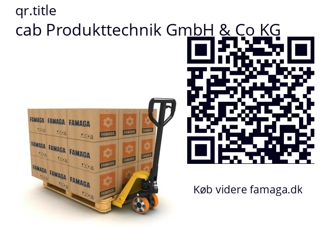   cab Produkttechnik GmbH & Co KG 8933661.001