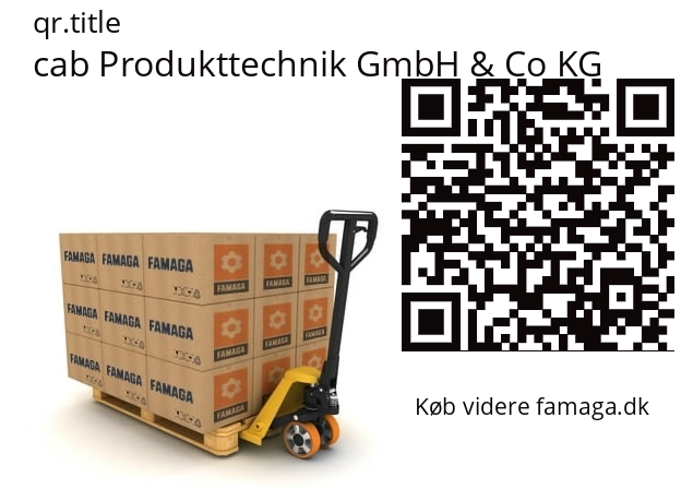   cab Produkttechnik GmbH & Co KG 5954070.001