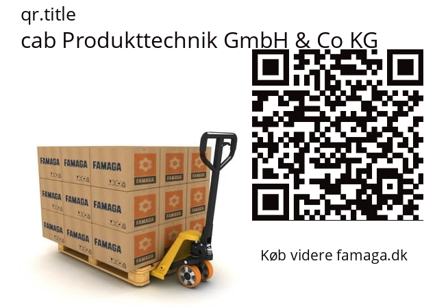   cab Produkttechnik GmbH & Co KG 5954183.001