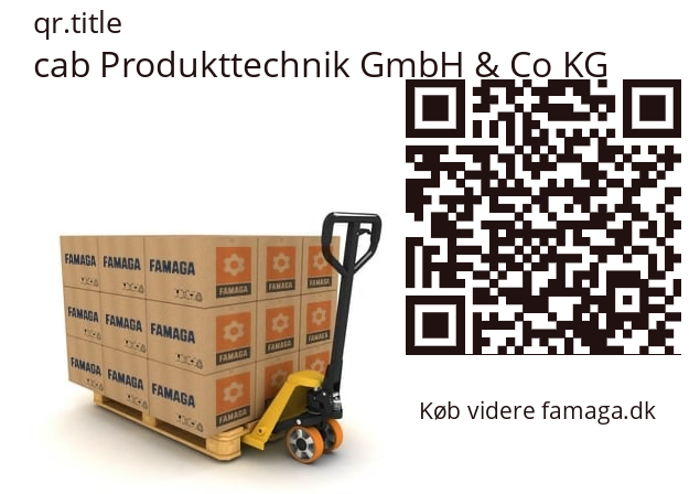   cab Produkttechnik GmbH & Co KG 5946238.001