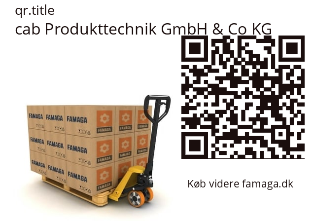   cab Produkttechnik GmbH & Co KG 5948656.001