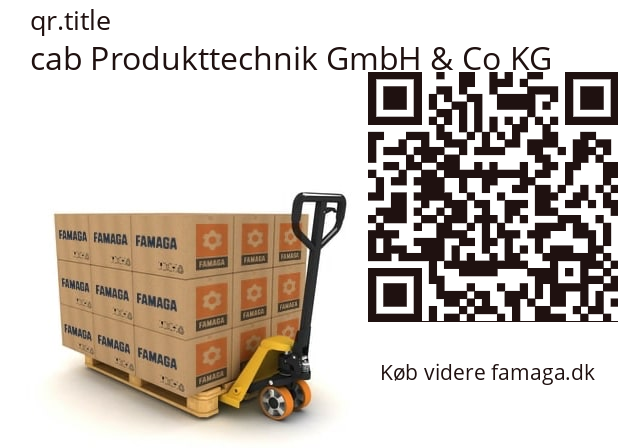   cab Produkttechnik GmbH & Co KG 5946206.001