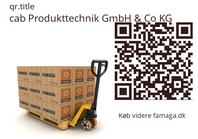   cab Produkttechnik GmbH & Co KG 5906112.001