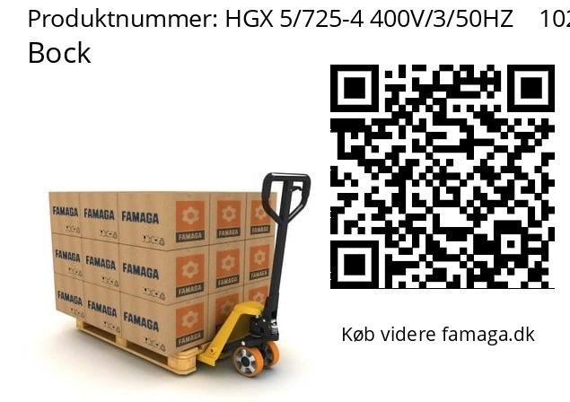   Bock HGX 5/725-4 400V/3/50HZ    102.5116