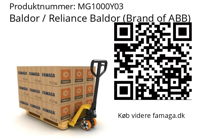   Baldor / Reliance Baldor (Brand of ABB) MG1000Y03