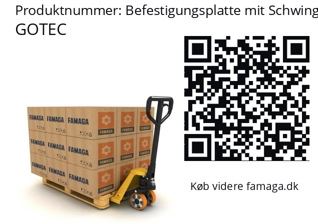   GOTEC Befestigungsplatte mit Schwinggummis