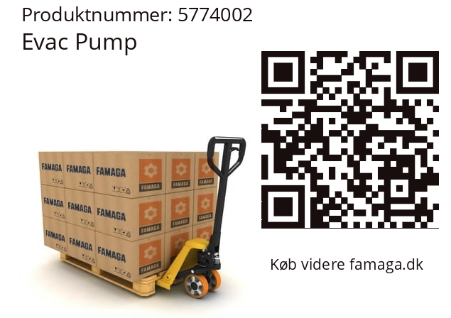   Evac Pump 5774002