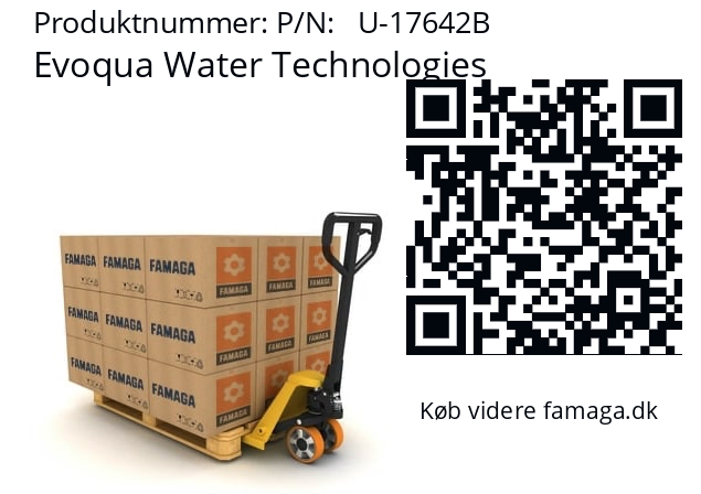   Evoqua Water Technologies P/N:   U-17642B