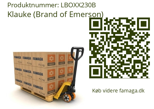   Klauke (Brand of Emerson) LBOXX230B