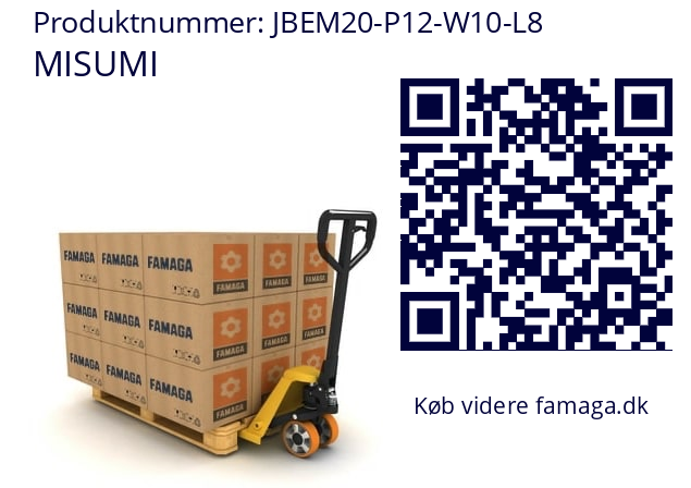   MISUMI JBEM20-P12-W10-L8