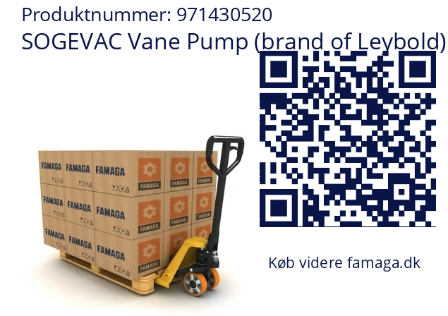   SOGEVAC Vane Pump (brand of Leybold) 971430520