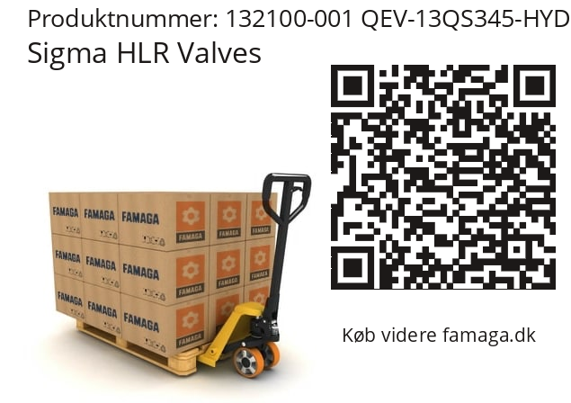   Sigma HLR Valves 132100-001 QEV-13QS345-HYD-3/4