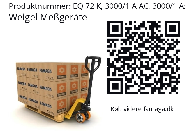   Weigel Meßgeräte EQ 72 K, 3000/1 A AC, 3000/1 Ax2