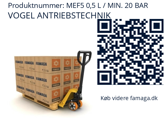   VOGEL ANTRIEBSTECHNIK MEF5 0,5 L / MIN. 20 BAR