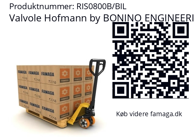   Valvole Hofmann by BONINO ENGINEERING RIS0800B/BIL